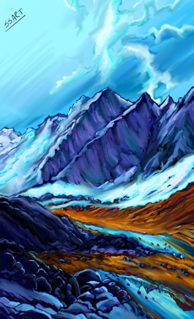 MOUNTAIN HILLS ART
FROM GEOMETRY ART GALLERY