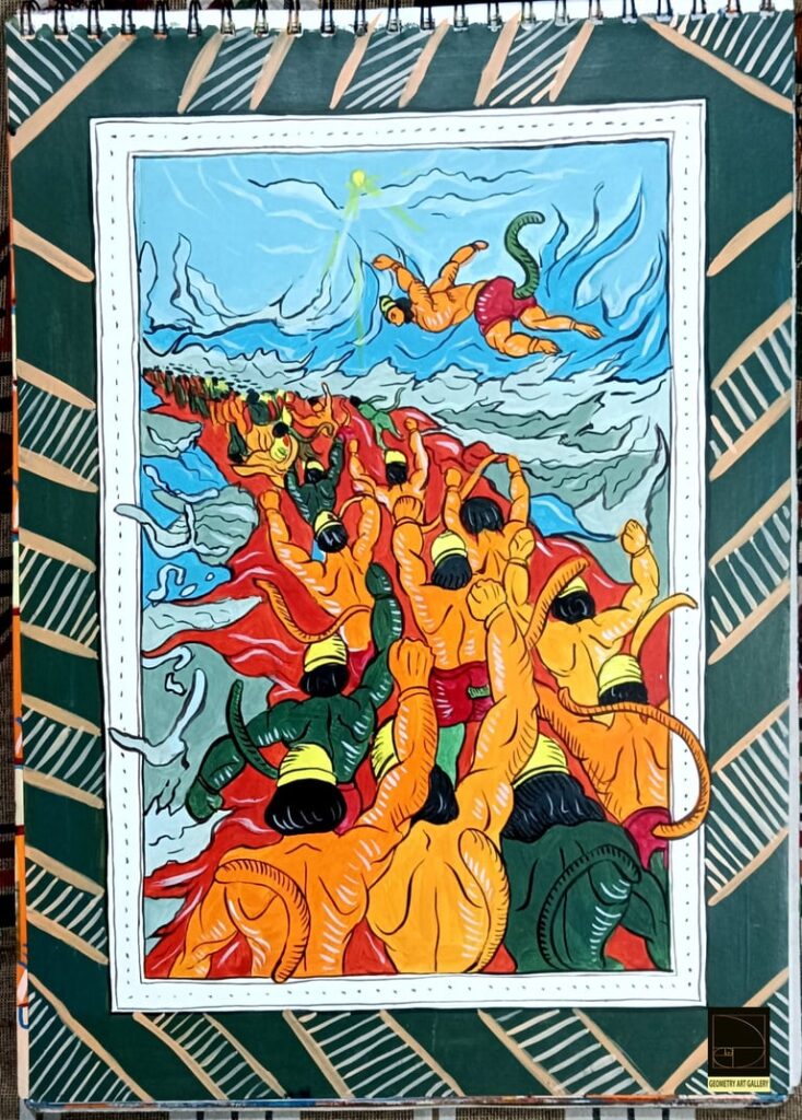 RAMAYANA LANKA KANDA PATTACHITRA ART