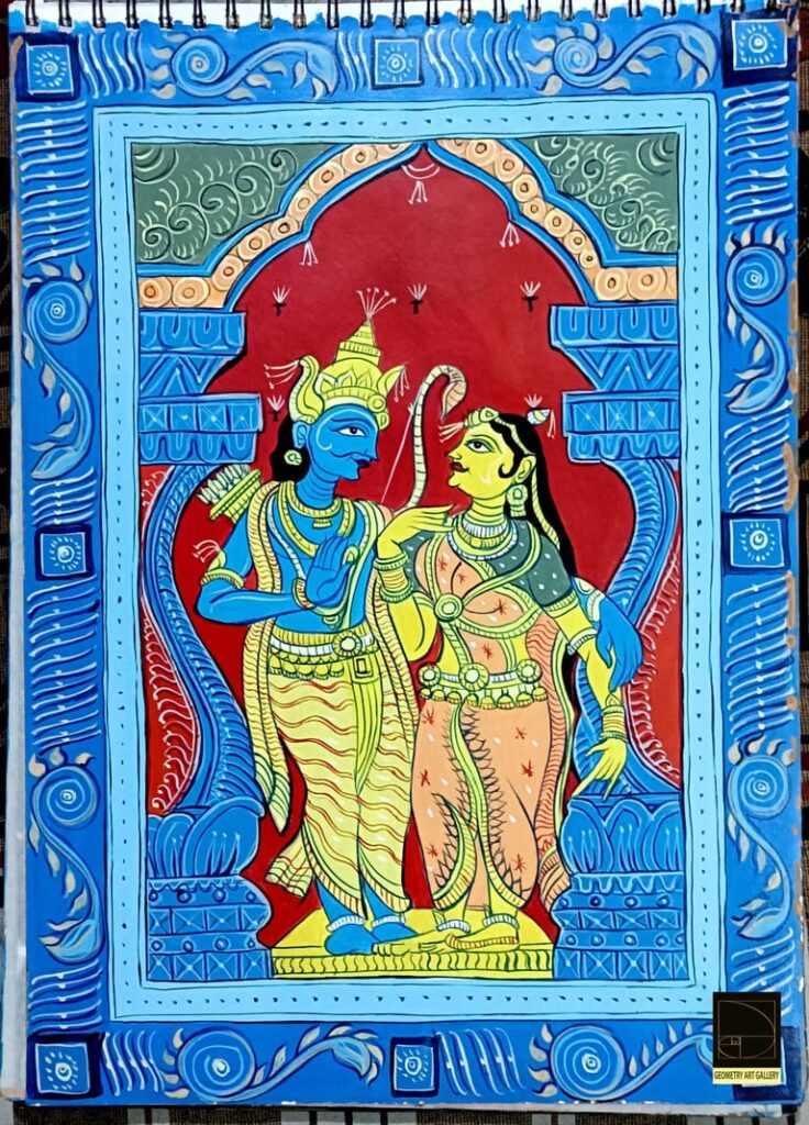 PATTACHITRA ART RAMAYANA RAMA SITA