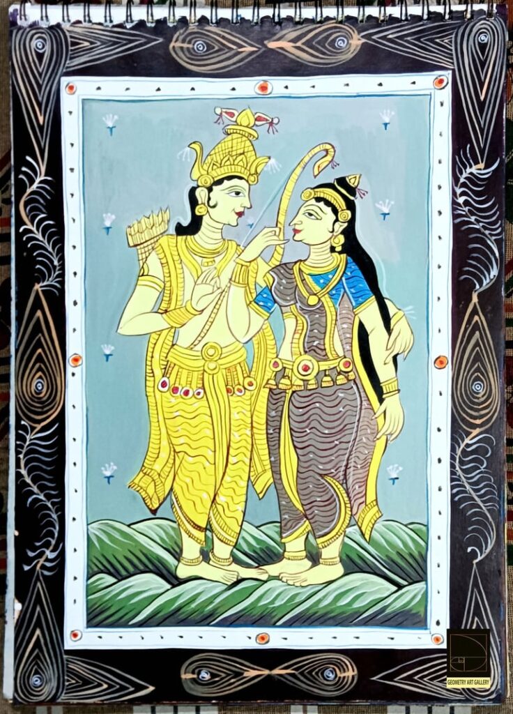 PATTACHITRA ART RAMAYANA RAMA SITA