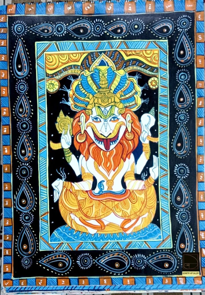 PATTACHITRA ART NARSIMHA HINDU GOD