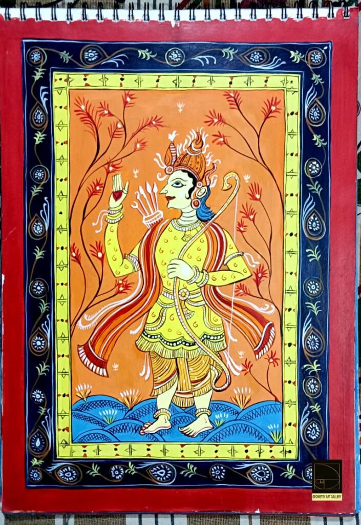 PATTACHITRA ART RAMAYANA RAMA HINDU  GOD