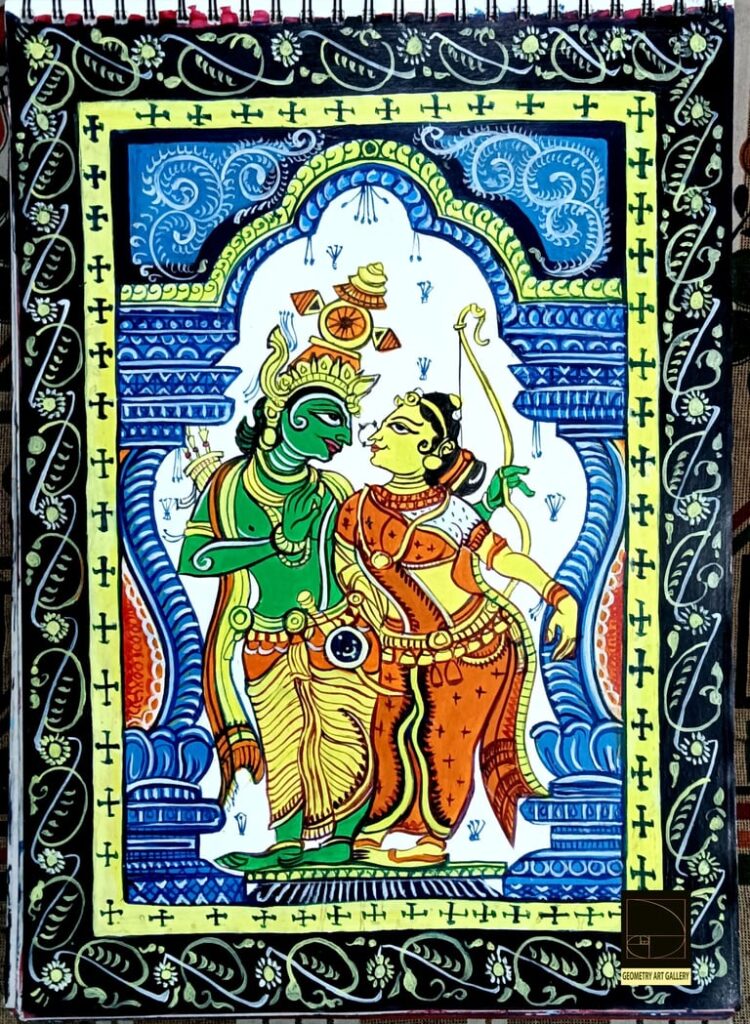 PATTACHITRA ART RAMAYANA RAMA SITA