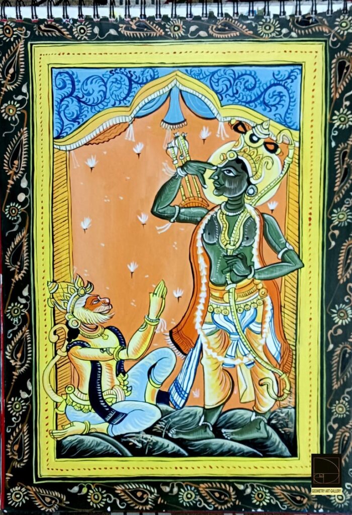 PATTACHITRA RAMAYANA ART HANUMAN