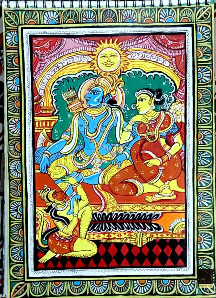PATTACHITRA ART RAMAYANA RAMA SITA HANUMAN