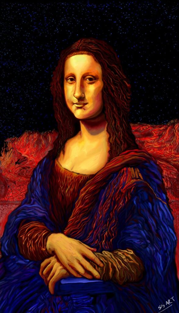 MONALISA ART DIGITAL DRAWING
