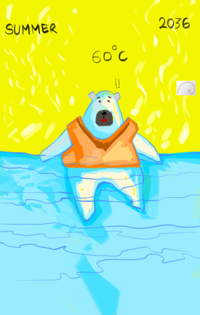 CLIMATE CHANGE ART PORTFOLIO GLOBAL WARMING ART IN ICE MELTING TO WATER