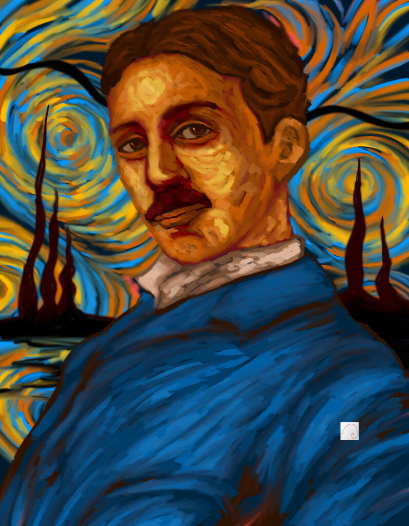 nikola tesla art

