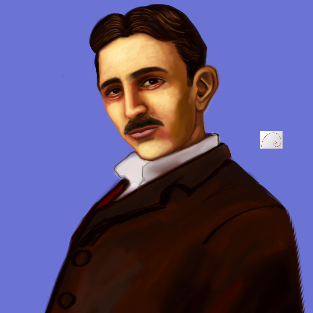 nikola tesla art