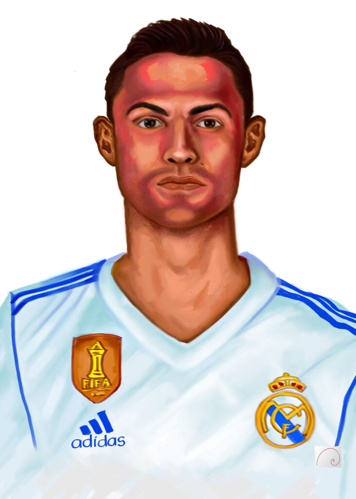CHISTIANO RONALDO FOOTBALL PLAYER ART