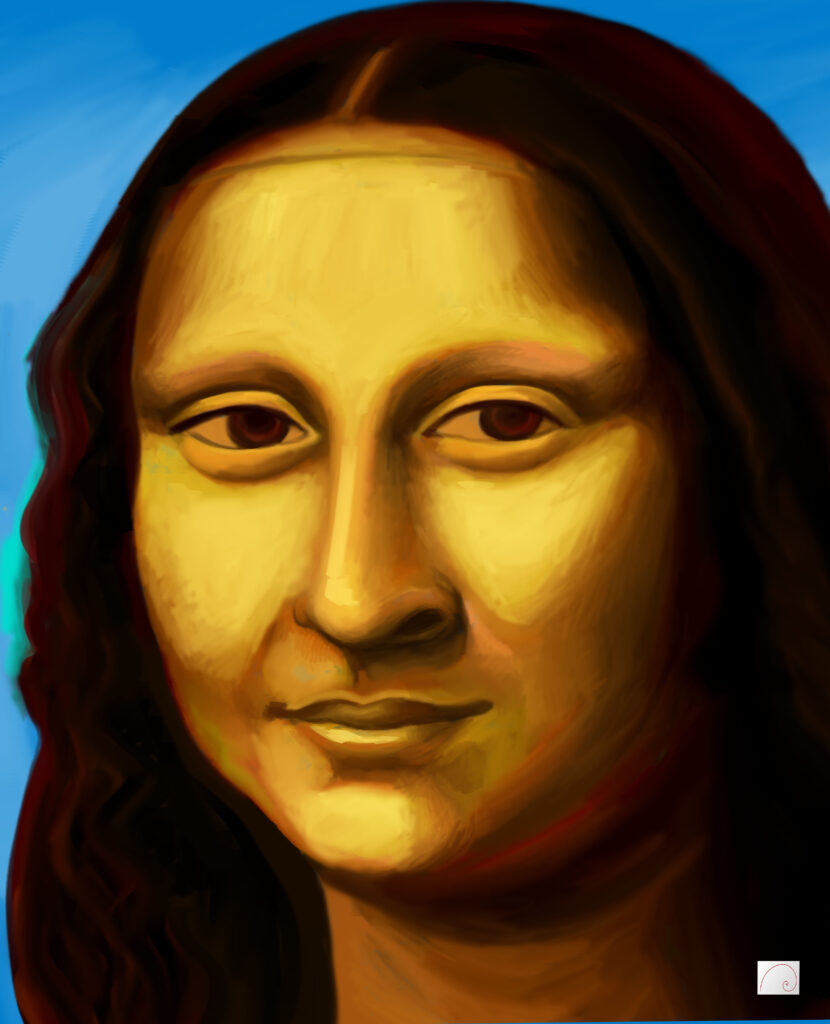 monalisa art face