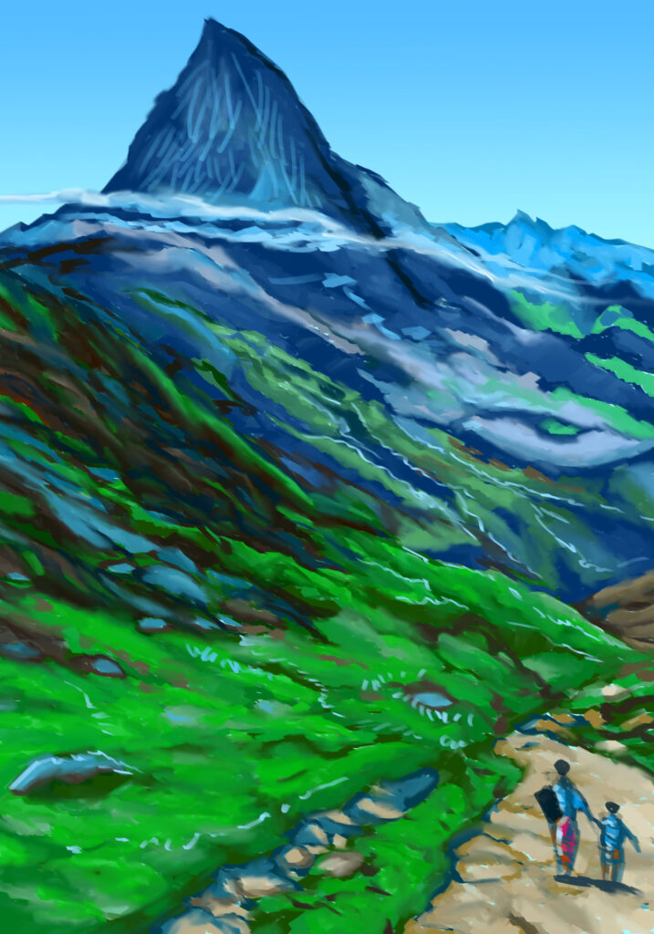 landscape art,painting hill sides and scenery