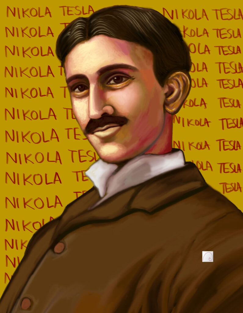 nikola tesla portrait