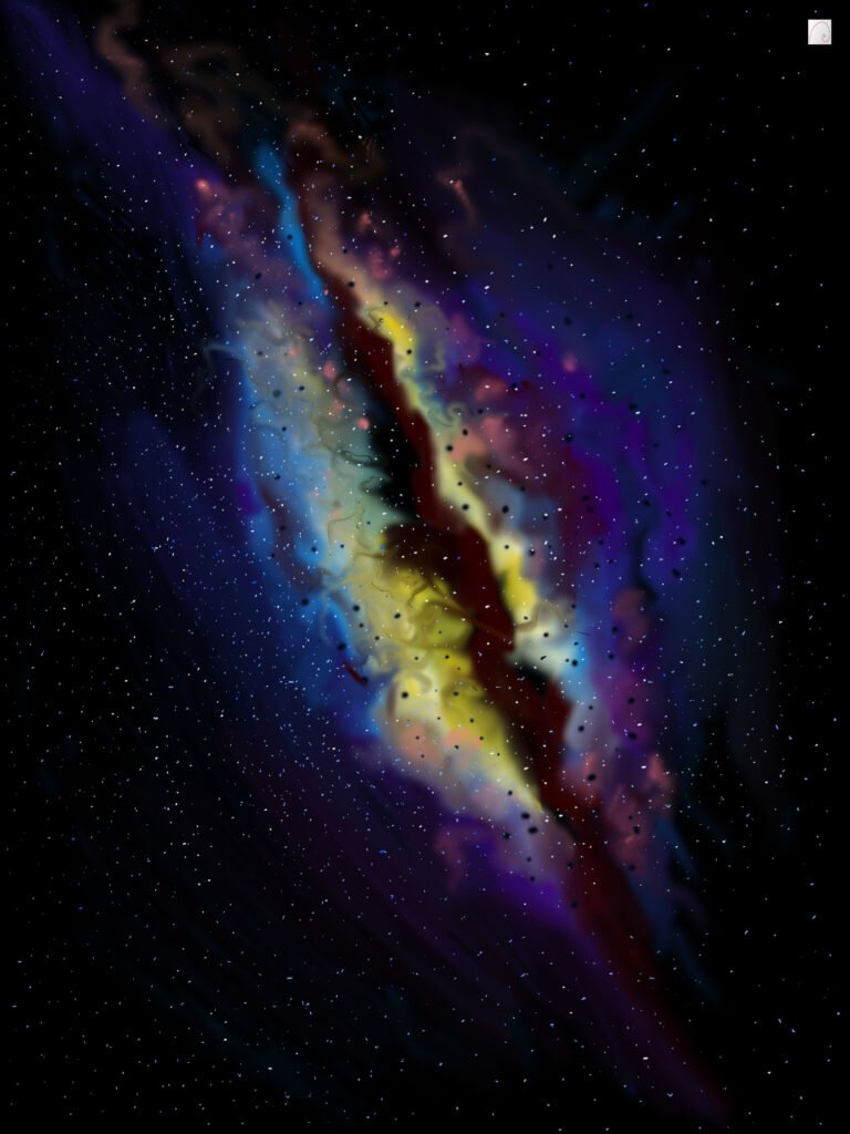 astronomy and galaxy art, night sky