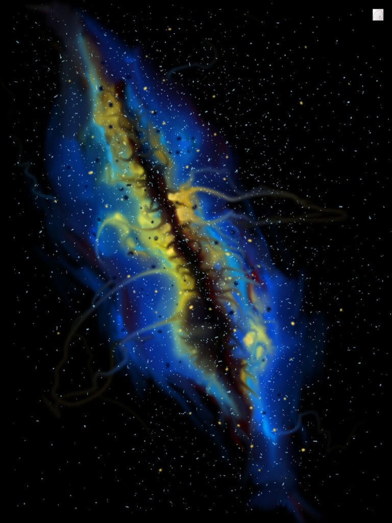 astronomy and galaxy art, night sky