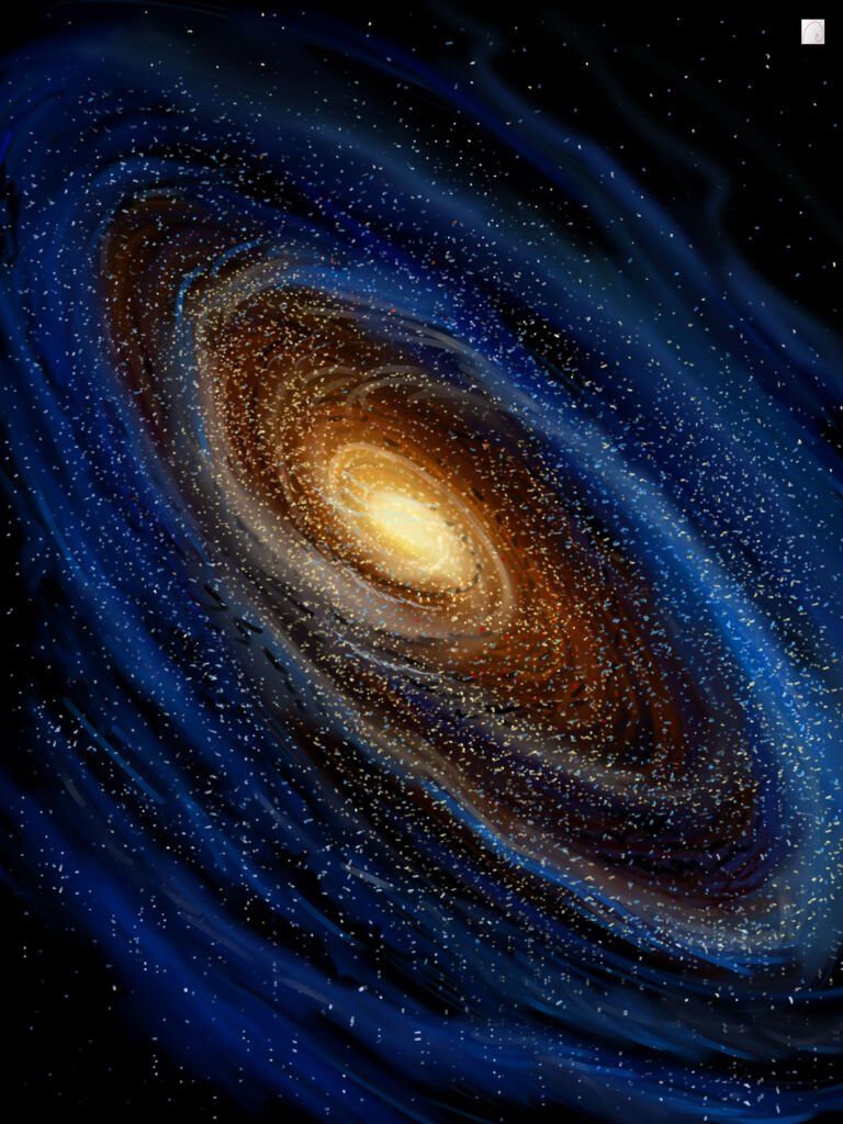 astronomy art, galaxy art, milky way galaxy